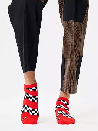 HAPPY SOCKS | Herren Sneaker Socken RACE LOW  41-46 red | 